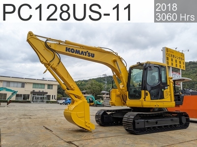 Used Construction Machine Used KOMATSU Excavator 0.4-0.5m3 PC128US-11 #53849, 2018Year 3060Hours