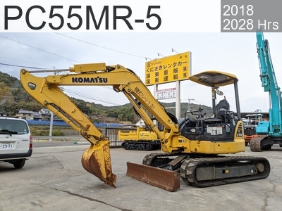 Used Construction Machine Used KOMATSU Excavator ~0.1m3 PC55MR-5 #21379, 2018Year 2028Hours