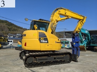 中古建設機械 中古   解体機 ロングフロント・ハイリフト PC78US-10
