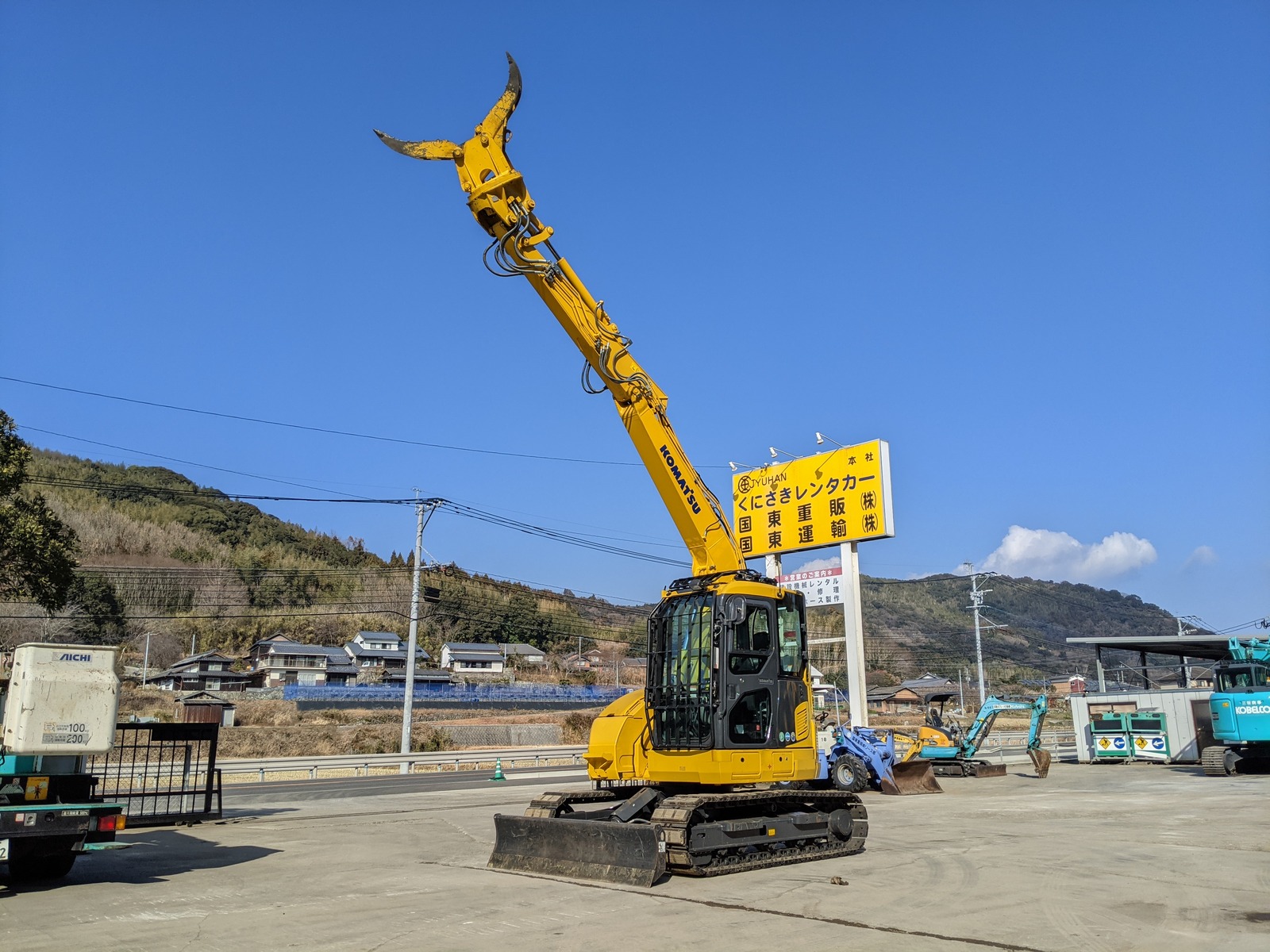 中古建設機械 中古 コマツ KOMATSU 解体機 ロングフロント・ハイリフト PC78US-10