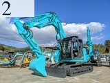 中古建設機械 中古 コベルコ建機 KOBELCO 解体機 ロングフロント・ハイリフト SK135SRD-3
