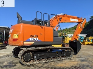 中古建設機械 中古 日立建機 HITACHI 油圧ショベル・バックホー ０．４－０．５立米 ZX120-6