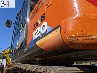 中古建設機械 中古 日立建機 HITACHI 油圧ショベル・バックホー ０．４－０．５立米 ZX120-6