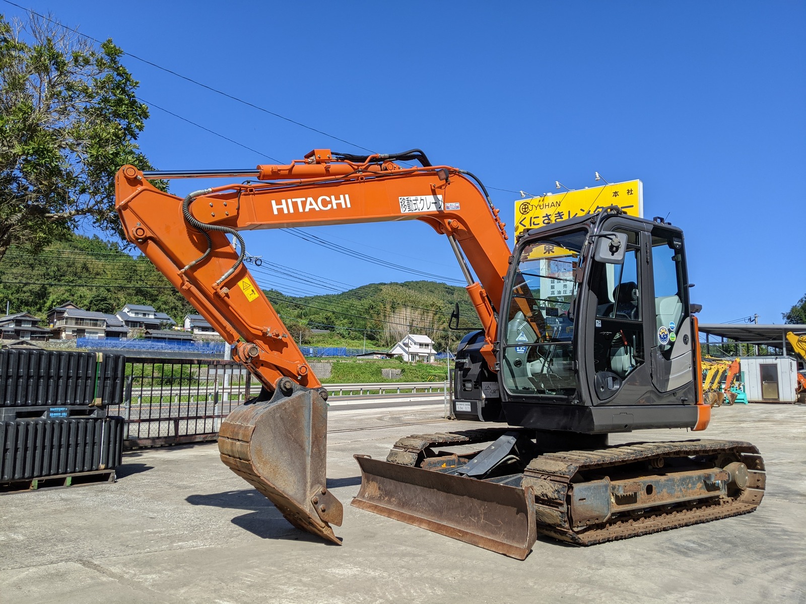 中古建設機械 中古 日立建機 HITACHI 油圧ショベル・バックホー ０．２－０．３立米 ZX75US-5B