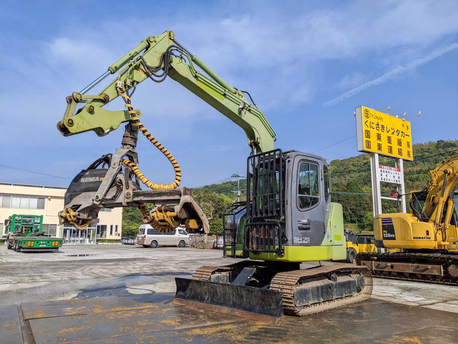 Used Construction Machine Used SUMITOMO Forestry excavators Harvester SH75X-3B Photos