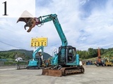 中古建設機械 中古 コベルコ建機 KOBELCO 林業機械 フェラーバンチャザウルスロボ SK135SR-5F