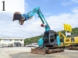 中古建設機械 中古 コベルコ建機 KOBELCO 林業機械 フェラーバンチャザウルスロボ SK135SR-7F