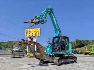 中古建設機械 中古 コベルコ建機 自動車 解体機 ニブラー SK135SRD-5 写真