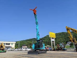 中古建設機械 中古 コベルコ建機 解体機 ロングフロント・ハイリフト SK135SRDLC-3 写真