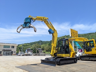 中古建設機械 中古 ヤンマー 林業機械 グラップル・ウインチ・排土板 ViO70-3A 写真