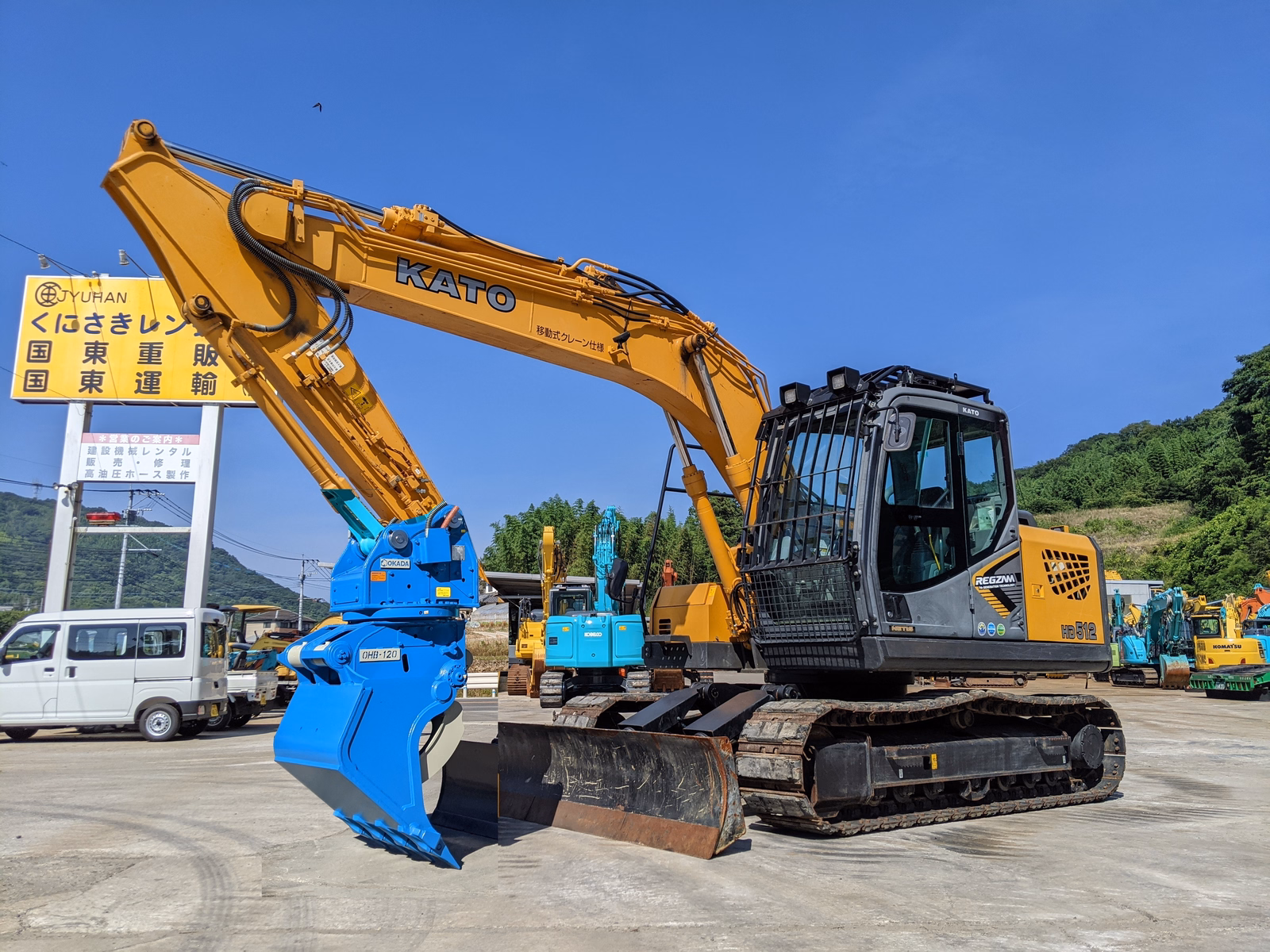 Used Construction Machine Used  Forestry excavators Feller Buncher Zaurus Robo HD512-7 Photos