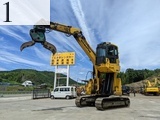 中古建設機械 中古 コマツ KOMATSU マテリアルハンドリング機 グラップル仕様 PC138US-10