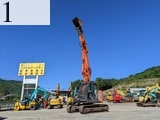 中古建設機械 中古 日立建機 HITACHI 解体機 ロングフロント・ハイリフト ZX135USK-5B