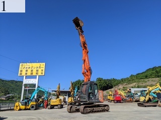 中古建設機械 中古 日立建機 HITACHI 解体機 ロングフロント・ハイリフト ZX135USK-5B