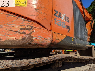 中古建設機械 中古 日立建機 HITACHI 解体機 ロングフロント・ハイリフト ZX135USK-5B