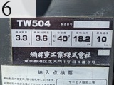 中古建設機械 中古 酒井重工業 SAKAI ローラー 舗装用振動ローラー TW504