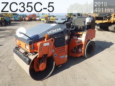 Used Construction Machine Used HITACHI Roller Vibration rollers for paving ZC35C-5 #50523, 2018Year 491Hours