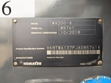 中古建設機械 中古 コマツ KOMATSU ホイール・ローダ １．０立米以上 WA200-8