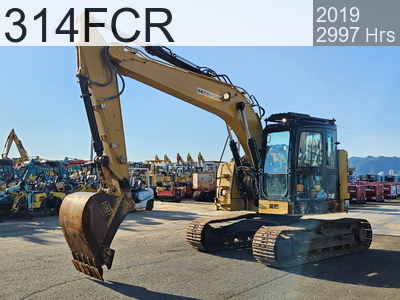 Used Construction Machine Used CAT Excavator 0.4-0.5m3 314FCR #10622, 2019Year 2997Hours