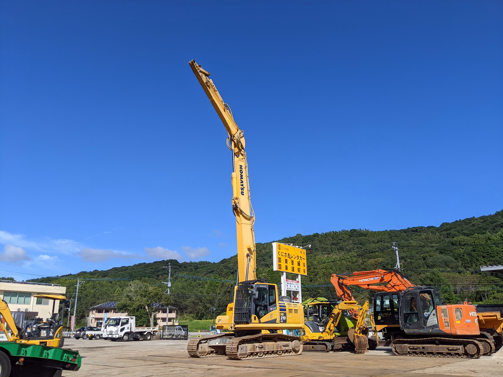 Used Construction Machine Used KOMATSU Demolition excavators Long front PC210LC-10 Photos