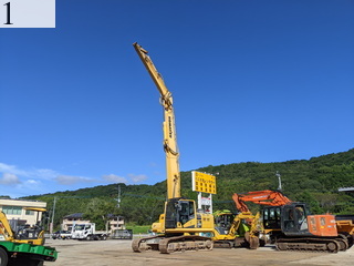 中古建設機械 中古 コマツ KOMATSU 解体機 ロングフロント・ハイリフト PC210LC-10