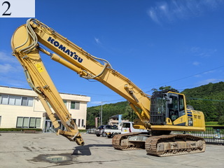 中古建設機械 中古 コマツ KOMATSU 解体機 ロングフロント・ハイリフト PC210LC-10