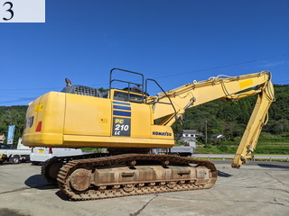 中古建設機械 中古 コマツ KOMATSU 解体機 ロングフロント・ハイリフト PC210LC-10