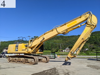 中古建設機械 中古 コマツ KOMATSU 解体機 ロングフロント・ハイリフト PC210LC-10