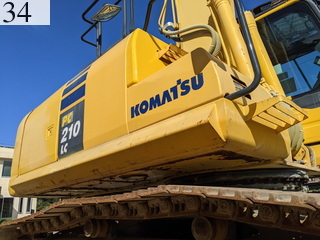 中古建設機械 中古 コマツ KOMATSU 解体機 ロングフロント・ハイリフト PC210LC-10