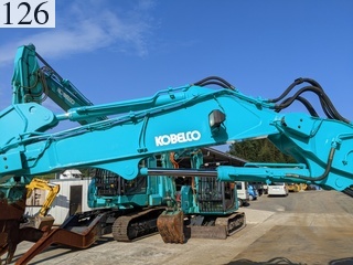 中古建設機械 中古 コベルコ建機 KOBELCO 解体機 ロングフロント・ハイリフト SK75SRD-3E
