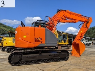 中古建設機械 中古 日立建機 HITACHI 解体機 ロングフロント・ハイリフト ZX135USK-5B