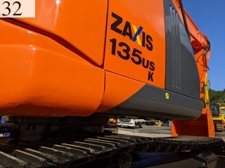 中古建設機械 中古 日立建機 HITACHI 解体機 ロングフロント・ハイリフト ZX135USK-5B