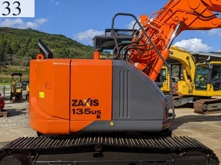中古建設機械 中古 日立建機 HITACHI 解体機 ロングフロント・ハイリフト ZX135USK-5B