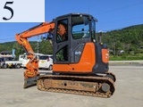 中古建設機械 中古 日立建機 HITACHI 林業機械 グラップル・ウインチ・排土板 ZX55UR-5B