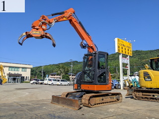 中古建設機械 中古 日立建機 HITACHI 林業機械 グラップル・ウインチ・排土板 ZX55UR-5B