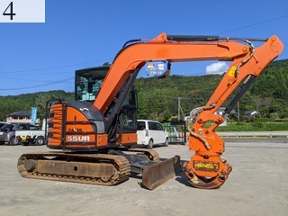 中古建設機械 中古 日立建機 HITACHI 林業機械 グラップル・ウインチ・排土板 ZX55UR-5B