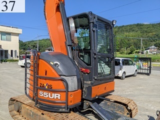 中古建設機械 中古 日立建機 HITACHI 林業機械 グラップル・ウインチ・排土板 ZX55UR-5B