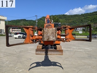 中古建設機械 中古 日立建機 HITACHI 林業機械 グラップル・ウインチ・排土板 ZX55UR-5B