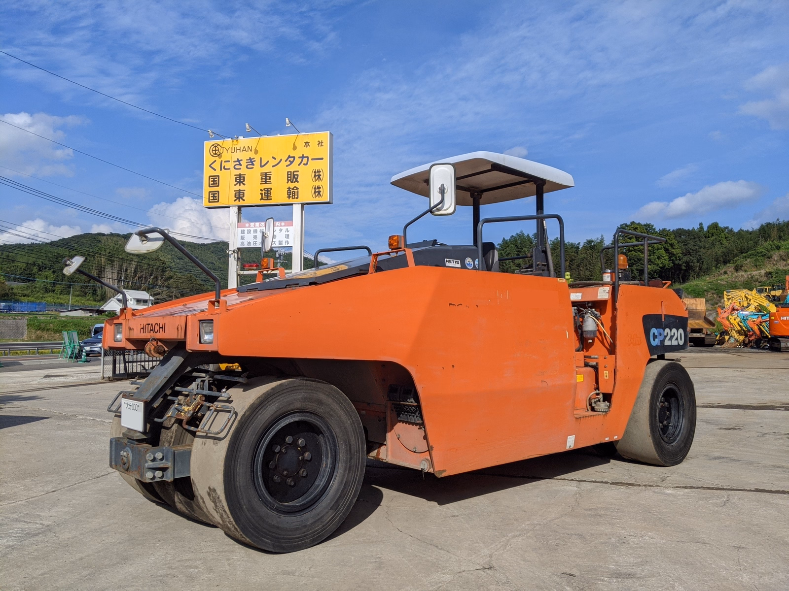 Used Construction Machine Used HITACHI Roller Tire rollers CP220-3 Photos