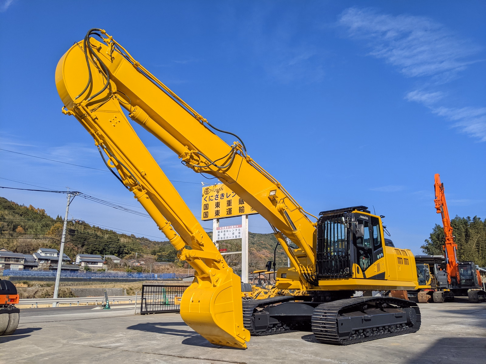 中古建設機械 中古 コマツ 解体機 ロングフロント・ハイリフト PC210LC-10 写真