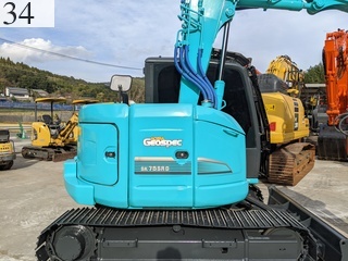 中古建設機械 中古 コベルコ建機 KOBELCO 解体機 ロングフロント・ハイリフト SK75SRD-3E