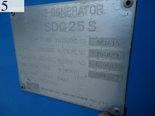 Used Construction Machine Used AIRMAN AIRMAN Generator  SDG25S