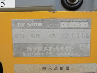 中古建設機械 中古 酒井重工業 SAKAI ローラー 舗装用振動ローラー TW500W-1