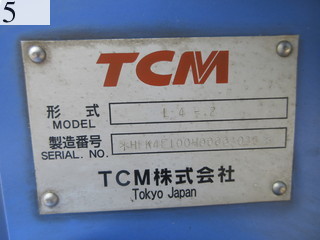 中古建設機械 中古 TCM 東洋運搬機 TCM ホイール・ローダ １．０立米以下 L4-2