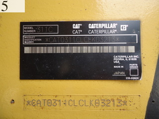 Used Construction Machine Used CAT CAT Excavator 0.4-0.5m3 311CU