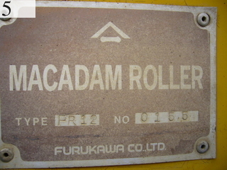 Used Construction Machine Used FURUKAWA FURUKAWA Roller Macadam rollers FR12