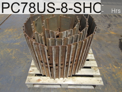 Used Construction Machine Used KOMATSU Steel shoe  PC78US-8-SHOE-ASSY #unknown501, -Year -Hours