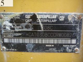 Used Construction Machine Used CAT CAT Excavator 0.2-0.3m3 308CSR