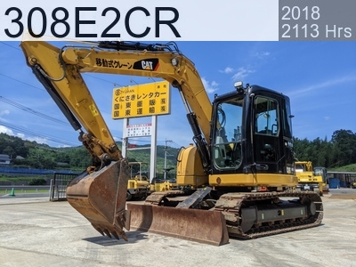 Used Construction Machine Used CAT Excavator 0.2-0.3m3 308E2CR #PC800478, 2018Year 2113Hours