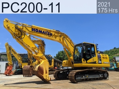 Used Construction Machine Used KOMATSU Excavator 0.7-0.9m3 PC200-11 #505824, 2021Year 175Hours